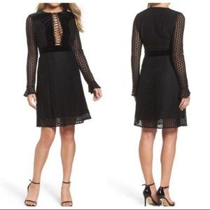 foxiedox Black Long Sleeve Dress Small